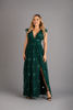 Imagen de Maxi Dress Tull Brillo Cuello V Profundo