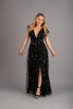 Imagen de Maxi Dress Tull Brillo Cuello V Profundo