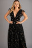 Imagen de Maxi Dress Tull Brillo Cuello V Profundo