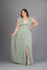 Imagen de Maxi Dress Tull Brillante, Escote Profundo