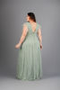 Imagen de Maxi Dress Tull Brillante, Escote Profundo