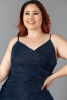 Imagen de Vestido Tirante Drapeado Talla Plus                    (Exclusivo Pagina)