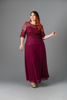 Imagen de Maxi Dress Blusa Encaje Manga Manga 3/4