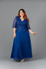 Imagen de Maxi Dress Blusa Encaje, Cuello V, Manga 3/4