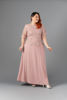 Imagen de Maxi Dress Blusa Encaje, Manga Corta