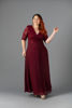 Imagen de Maxi Dress, Blusa Encaje Cuello V, Falda Seda