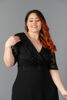 Imagen de Maxi Dress, Blusa Encaje Cuello V, Falda Seda
