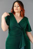 Imagen de Maxi Dress Brillo, Cuello V, detalle Vuelo En Falda