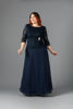 Imagen de Maxi Dress Blusa Encaje, Prendedor Plateado