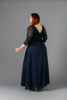 Imagen de Maxi Dress Blusa Encaje, Prendedor Plateado