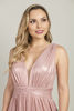 Imagen de Vestido Metálico Cuello V Profundo