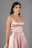 Imagen de Maxi Dress Satin, Espalda Descubierta, Falda Amplia            (Exclusivo Pagina)