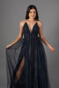 Imagen de Maxi Dress Tull Brillo Cuello V Profundo