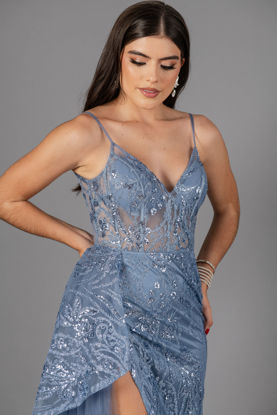 Imagen de Maxi Dress Brillo, Vuelo Falda