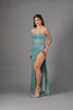 Imagen de Vestido Estilo Corse Brillo Tirantes