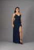 Imagen de Maxi Dress Brillo Con Abertura Falda