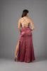 Imagen de Maxi Dress Satin Estilo Corse, Detalle Espalda