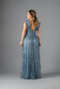 Imagen de Maxi Dress Cuello V Profundo Brillo