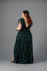 Imagen de Maxi Dress Tull Brillante, Escote Profundo
