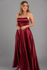 Imagen de Maxi Dress Satin, Espalda Descubierta, Falda Amplia