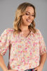 Imagen de Blusa Estampada Cuello V       (Exclusiva Pagina)