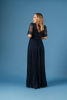 Imagen de Maxi Dress Cuello V Blusa Encaje, Falda Plisada