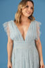 Imagen de Maxi Dress Tull Brillo Cuello V Profundo