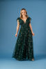 Imagen de Maxi Dress Tull Brillo Cuello V Profundo
