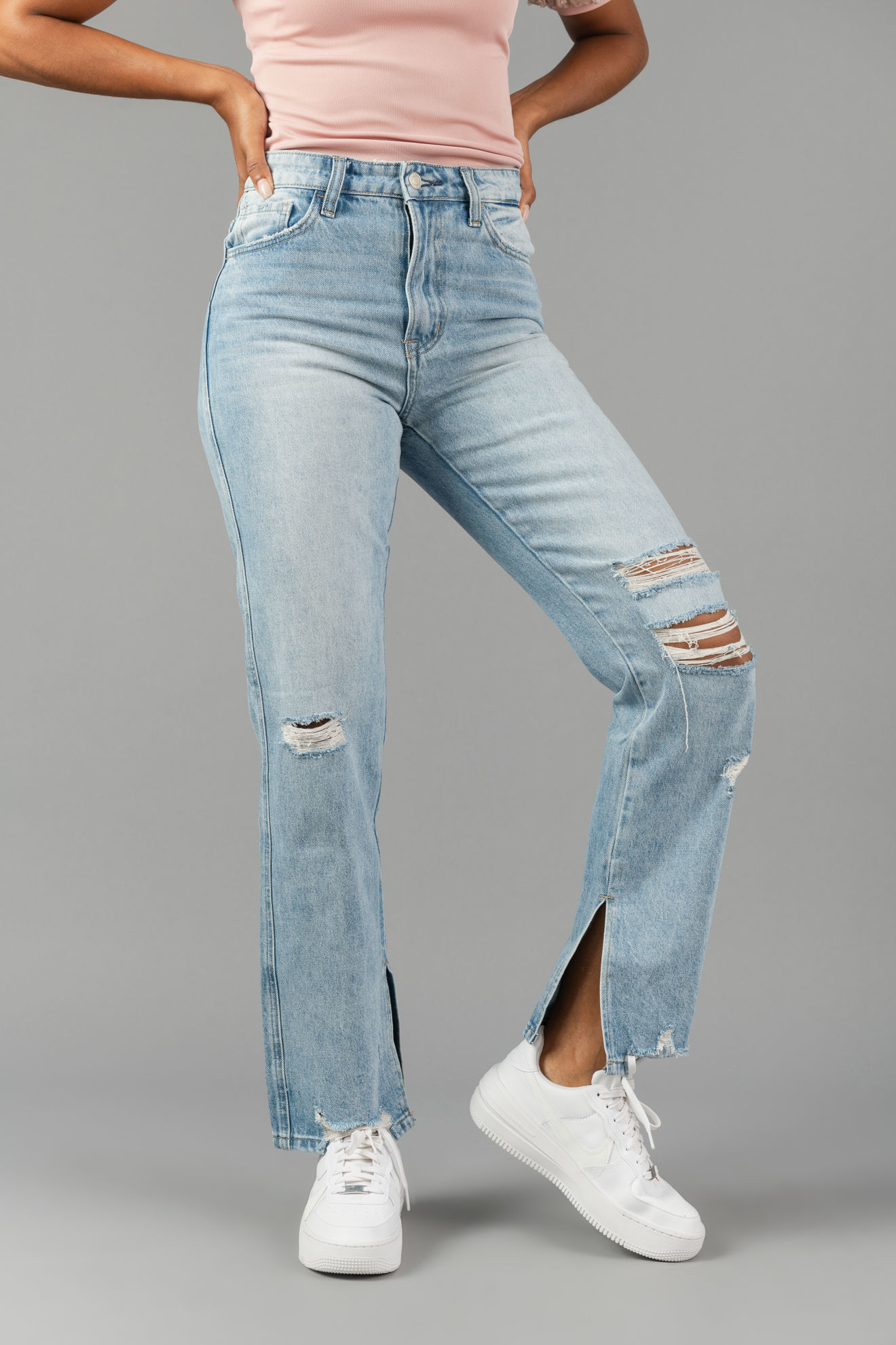 Imagen de Super High Rise Straight Jeans (Beverley) 100% Cotton      (Exclusivo Pagina)