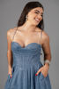 Imagen de Vestido Corse Falda Amplia, Con Brillo