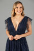 Imagen de Maxi Dress Tull Brillo Cuello V Profundo