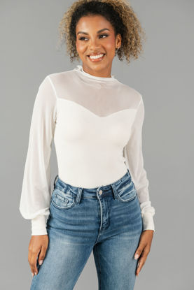 Imagen de Blusa Manga Larga Transparente      (Exclusiva Pagina)