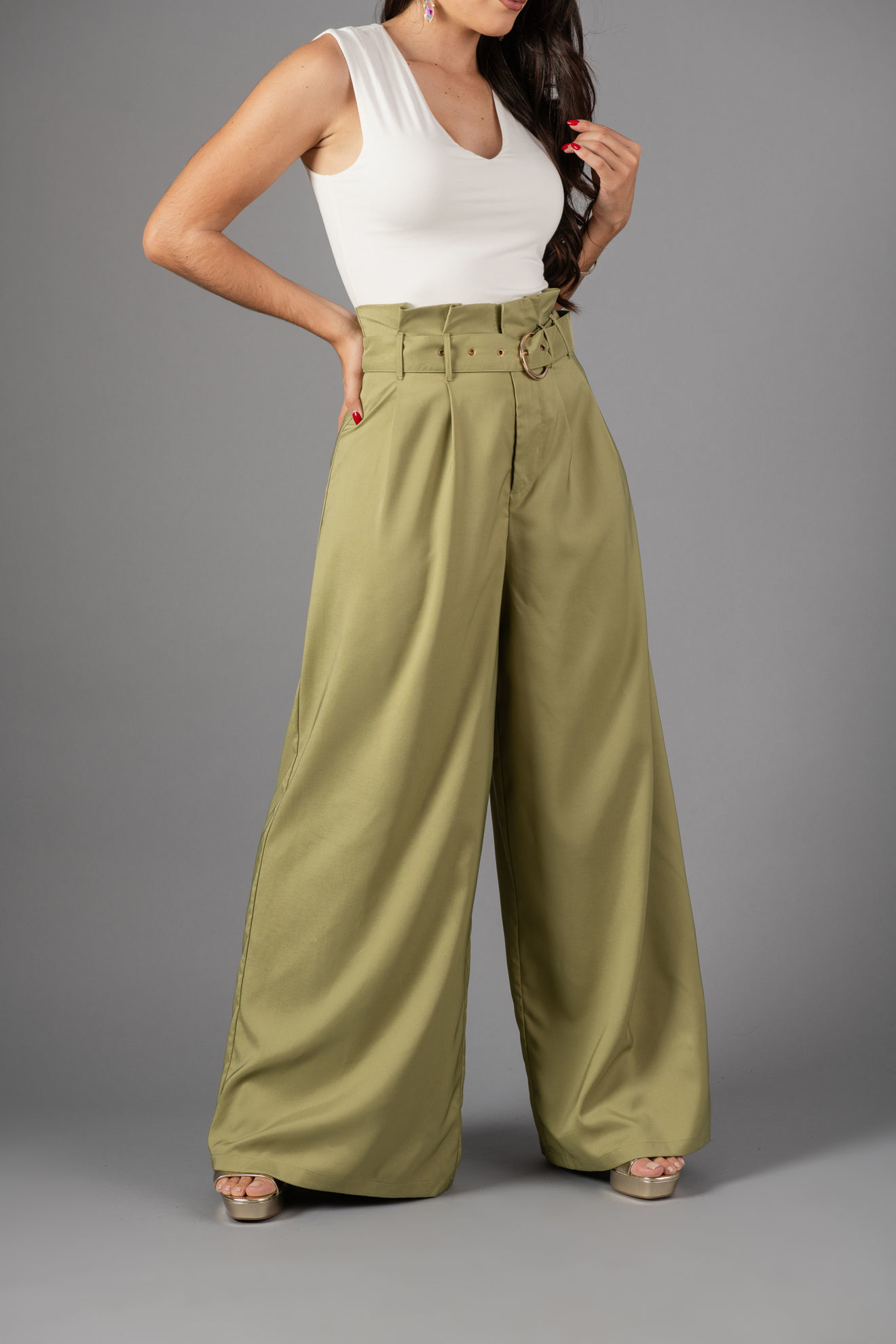 Imagen de Pantalon Talle Alto Con Cinturon      (Exclusivo Pagina)