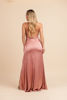 Imagen de Maxi Dress Satin Tirante, Cuello Bobo, Espalda Cruzada        (Exclusivo Pagina)