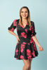 Imagen de Vestido Satin Floral Corto                                                  (Exclusivo Pagina)