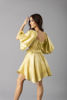 Imagen de Vestido Satin off Shoulder, Falda Campana       (Exclusivo Pagina)