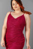 Imagen de Vestido Tirante Drapeado Talla Plus                    (Exclusivo Pagina)