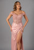 Imagen de Maxi Dress estilo Corse, Blusa Encaje, Falda Satin