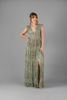 Imagen de Maxi Dress Cuello V Profundo Brillo