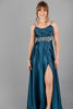 Imagen de Maxi Dress Satin Estilo Corse, Falda Amplia