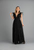 Imagen de Maxi Dress Tull Brillo Cuello V Profundo