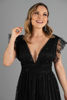 Imagen de Maxi Dress Tull Brillo Cuello V Profundo