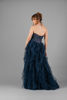 Imagen de Maxi Dress Tull Straple Top Abalorios, Falda Vuelos