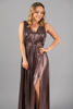 Imagen de Vestido Metálico Cuello V Profundo