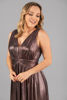 Imagen de Vestido Metálico Cuello V Profundo
