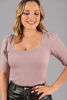 Imagen de Blusa Tejida Cuello Cuadrado        (Exclusiva Pagina)