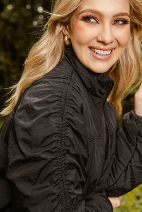 Imagen de Jacket Bomber Detalle Mangas   ( Exclusiva Pagina)
