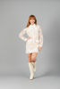 Imagen de Vestido Encaje Manga larga, lazo Cuello   (Exclusivo Pagina)