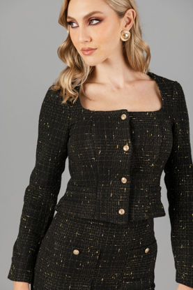 Imagen de Set Falda Y Saco Tweed, Manga Larga   (Exclusivo Pagina)