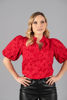 Imagen de Blusa Mangas Balloon Cuello Chino